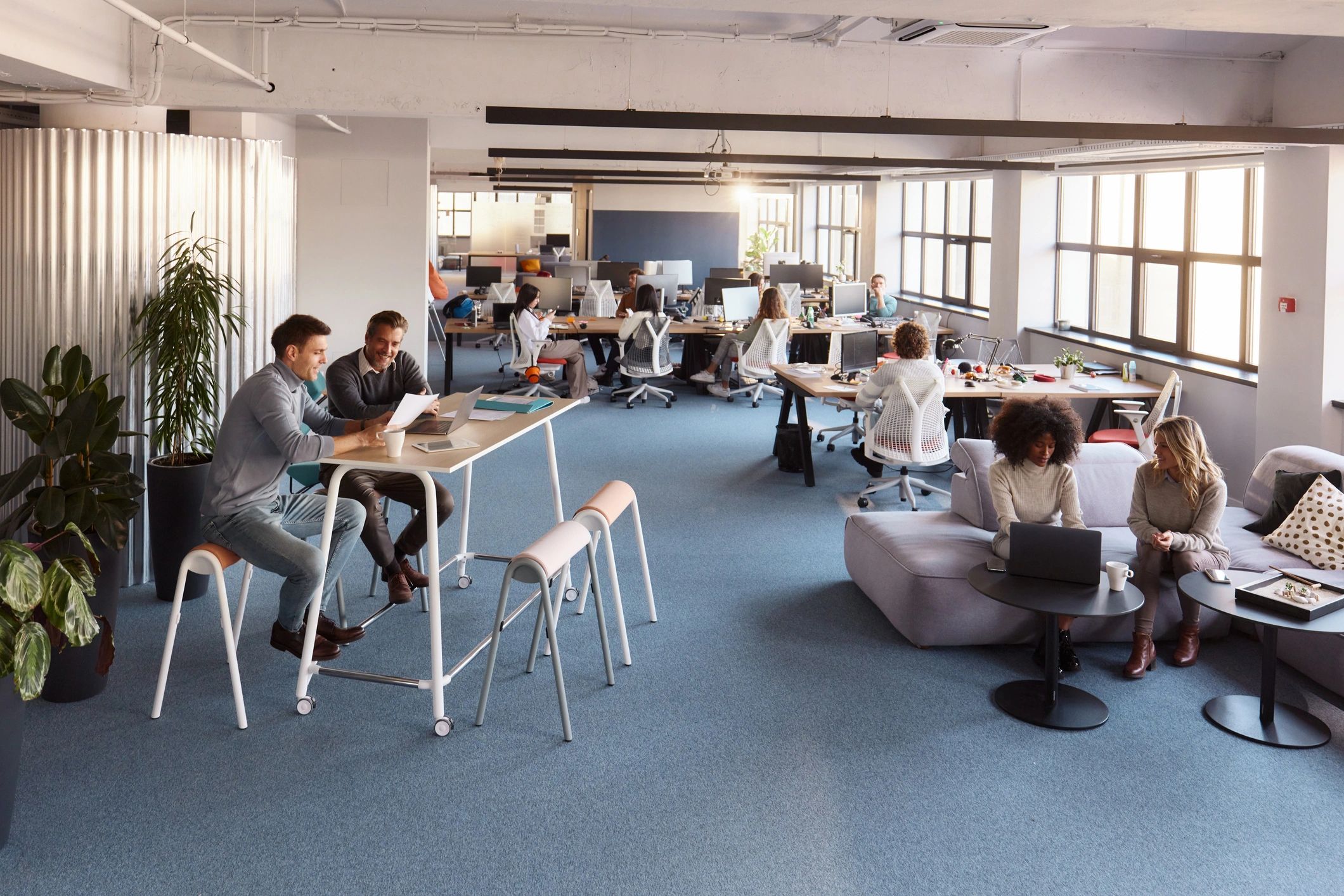 modern IT support team office